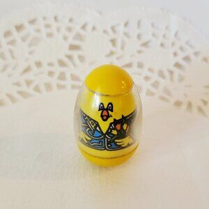 Vintage Easter Chick Weeble, RARE 1970s Children's Collectible Toy by Hasbro